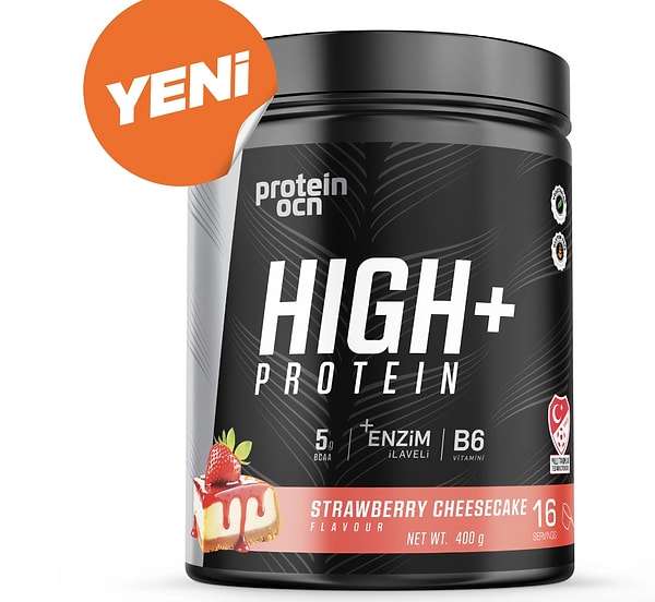 Proteinocean High+ Protein Strawberry Cheesecake protein tozu 1.499 TL yerine net 999 TL!