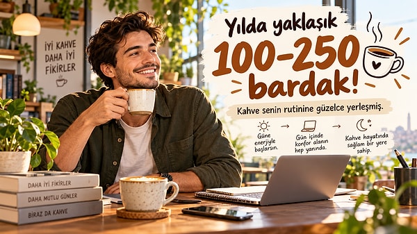 Yılda 100–250 bardak!
