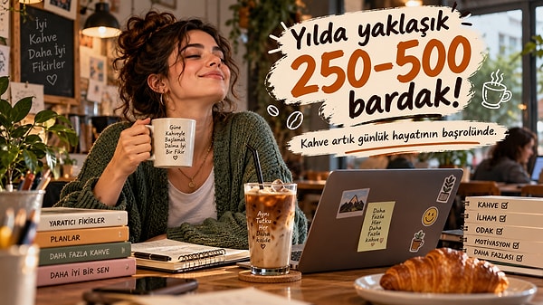 Yılda 250–500 bardak!