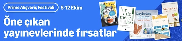 5-12 Ekim Prime Festivali: Öne çıkan yayınevlerinin kitaplarında avantajlı fiyatlar!