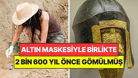 2 Bin 600 Yıl Önce Silahlarıyla Birlikte Gömülmüş: Altından Maske Takıyormuş