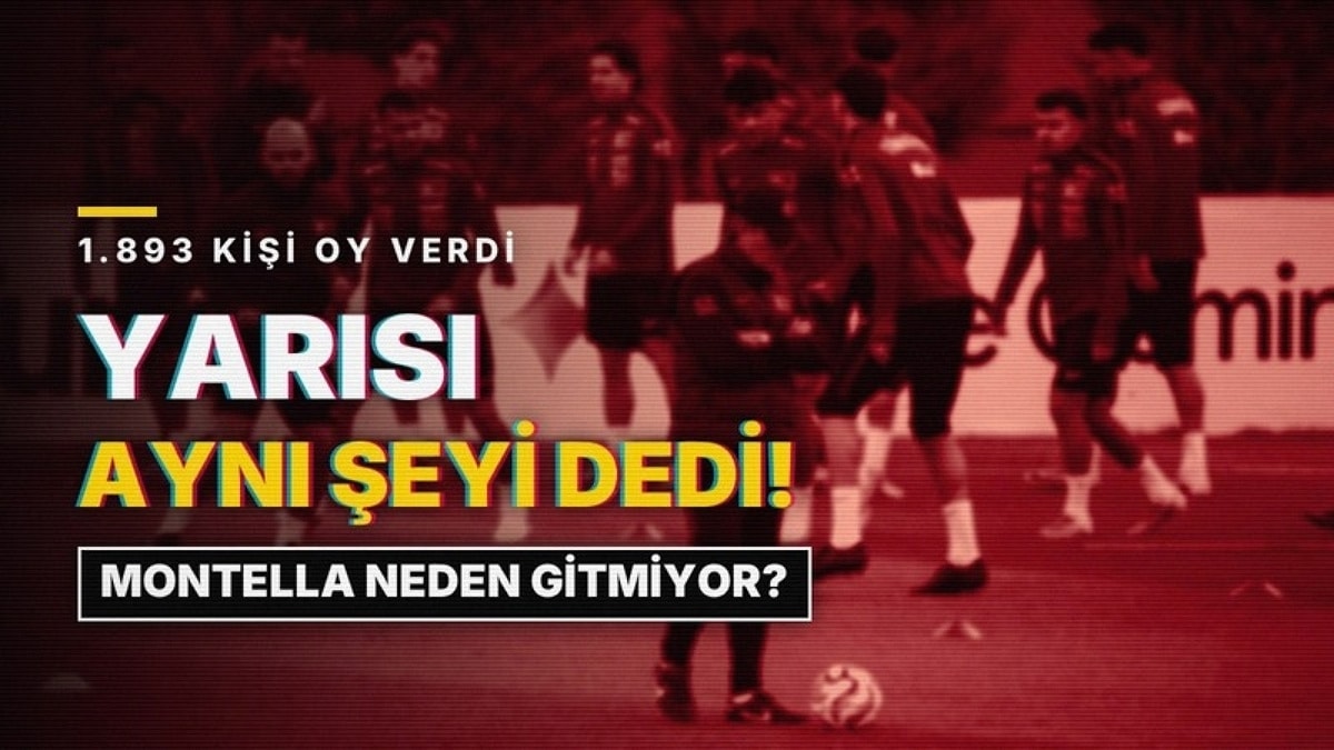 Okurların Yarısı 'Tazminat' Dedi! Montella Neden Gitmiyor?