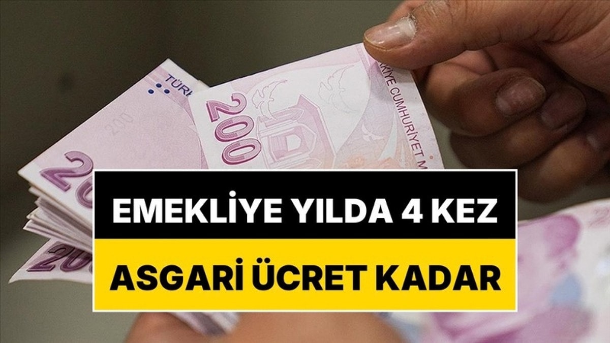 Emekliye Yılda 4 Kez Asgari Ücret Kadar İkramiye: Kanun Teklifi Meclis'e Sunuldu