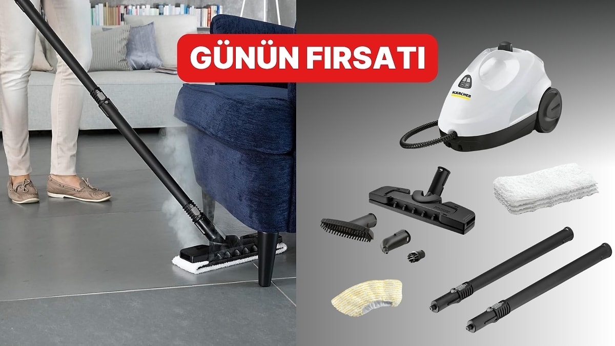Hijyenik Temizliğin En Pratik Yolu: Kärcher KST 2 Buharlı Temizlik Makinesi İndirimde!