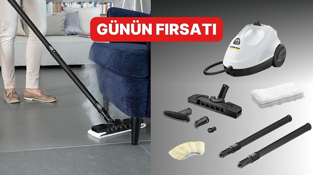 Hijyenik Temizliğin En Pratik Yolu: Kärcher KST 2 + Buharlı Temizlik Makinesi İndirimde!