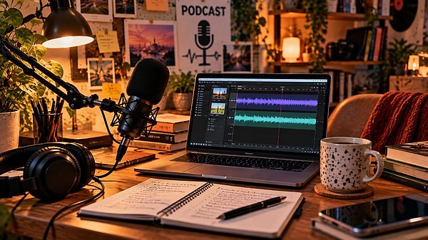 4. Podcast hazırlayarak anlatmayı sevdiğin konuları paylaşabilirsin.
