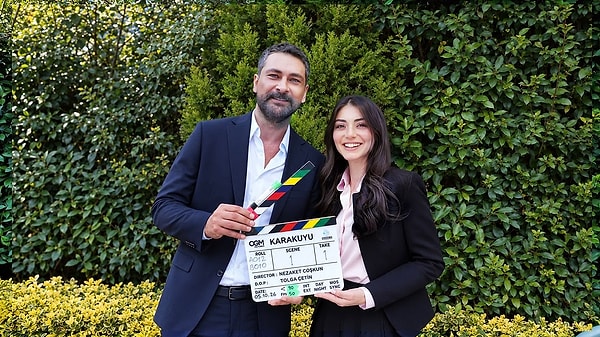 Kanal D'nin yeni dizisi Karakuyu nihayet sete çıktı, başrol ikilisinden ilk kare geldi.
