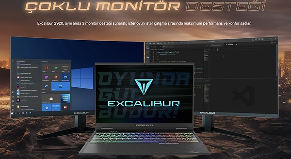 Yükseltme Seçenekleri ve Şarj: Excalibur G920 RAM ve SSD'de Esnek, Tam Performans İçin Prizi Seviyor