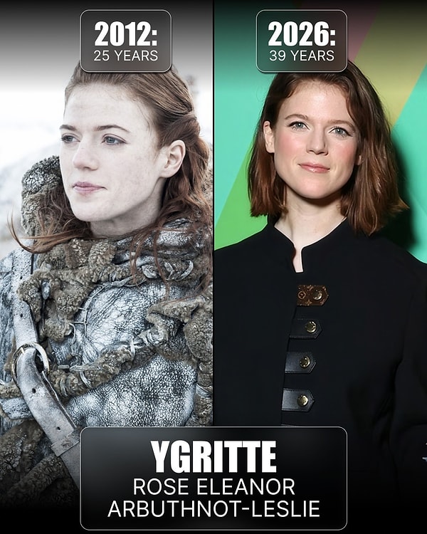 Ygritte'i canlandıran Rose Leslie, dizideki aşkı Kit Harington'la gerçek hayatta evlendi.