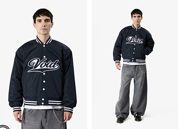 VOID Varsity nakışlı kapitone bomber mont 1.999,00 TL yerine net 1.699,00 TL!