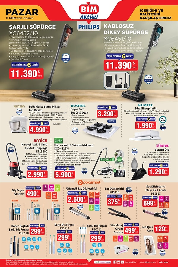 Philips Şarjlı Süpürge XC6452/10 11.390 TL