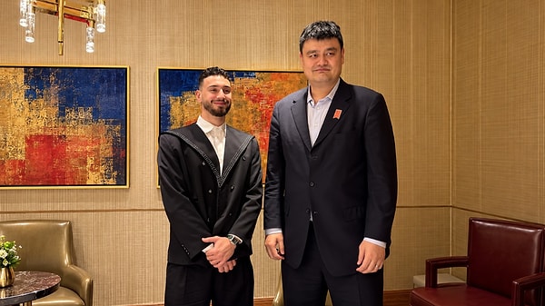 Yao Ming ile Çin'de buluştu.