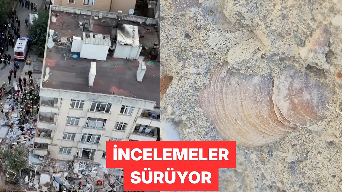 Maltepe'de Çöken Binanın Beton Örneklerinde Deniz Kabuğu Görüldü