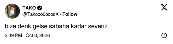 Denk gelenlerin planı belli: Sabaha kadar sevmek