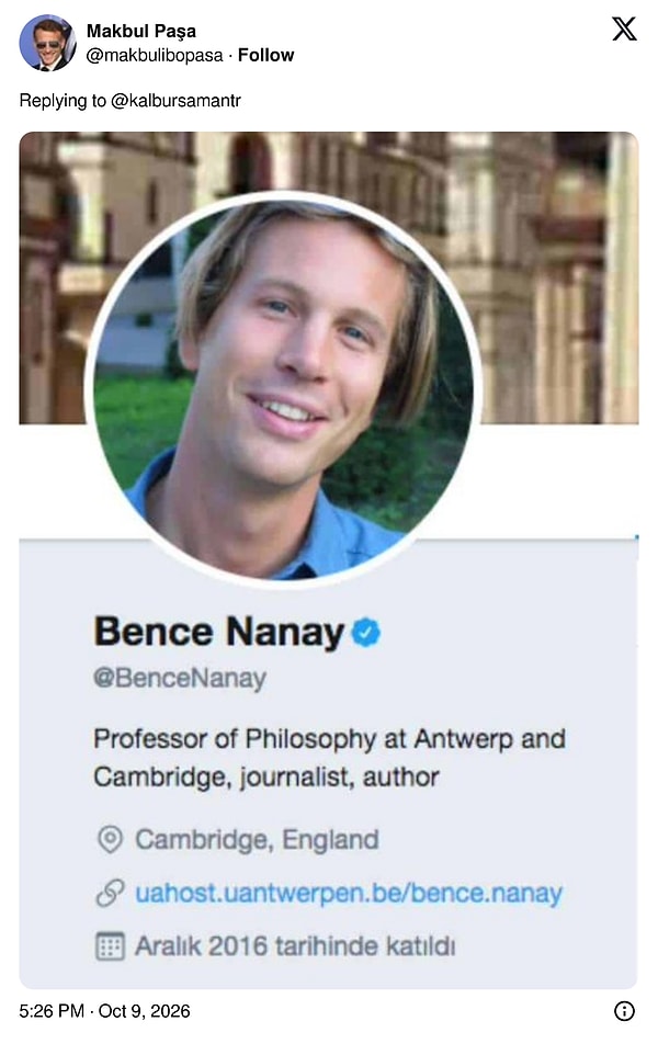 Akademik dünyada bir isyan: Bence Nanay👇