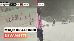 Kanada'da Yoğun Kar Altında Oynanan Final Maçı Görenleri Şaşkına Çevirdi