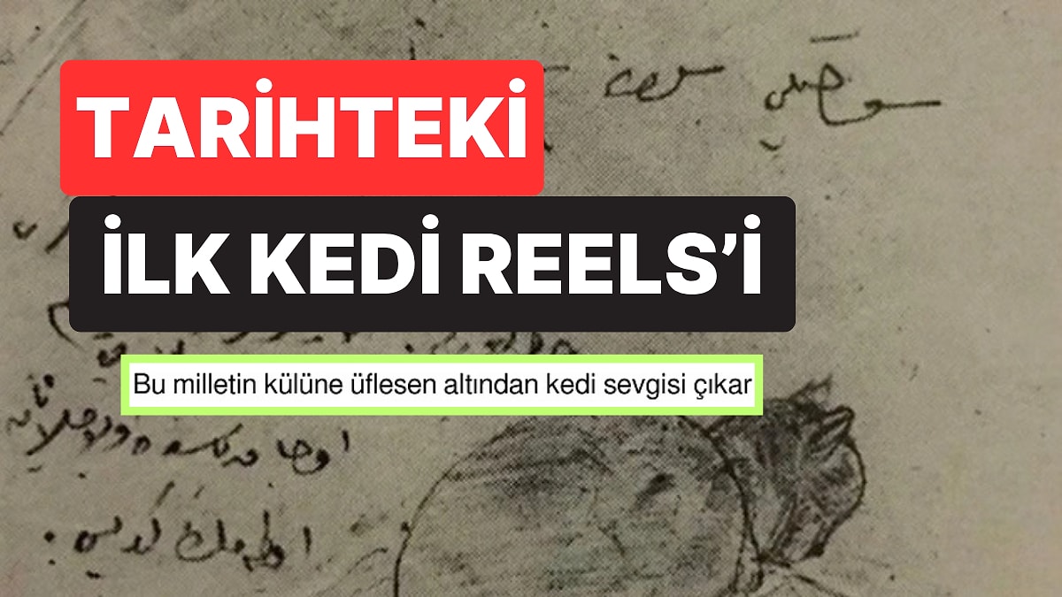 Enver Paşa'nın Buhara'dan Naciye Sultan'a Gönderdiği Kedi Çizimi Gündem Oldu