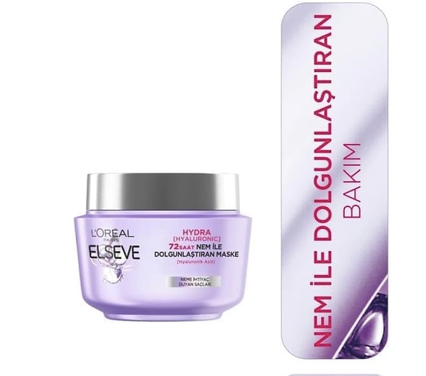 L’Oréal Paris Elseve Hydra Hyaluronic 72 saat nemlendirici maske son 365 günün en düşüğü net 174,90 TL!