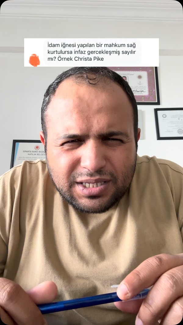Peki idam iğnesinden sağ kurtulan bir mahkumun durumu ne oluyor?