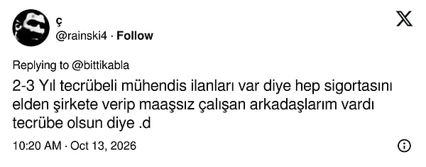 Sigortasını elden verip çalışanları da duyduk.