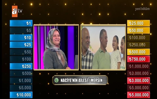 Naciye Teyze 5 milyonu riske atmadı, bankanın son teklifine evet deyip yarışmadan ayrıldı.