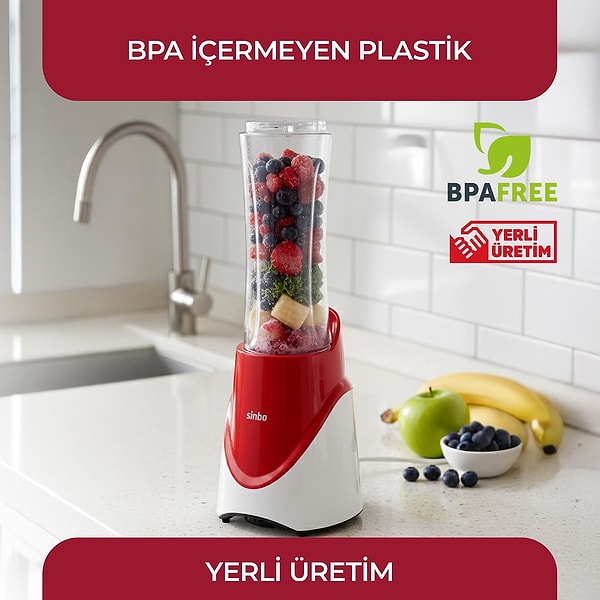 Evde dışarıda, sporda ya da ofiste taze ve sağlıklı içecekler hazırlamak artık çok kolay!