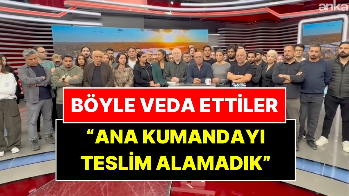 Halk TV Çalışanları Ekrana Böyle Veda Etti