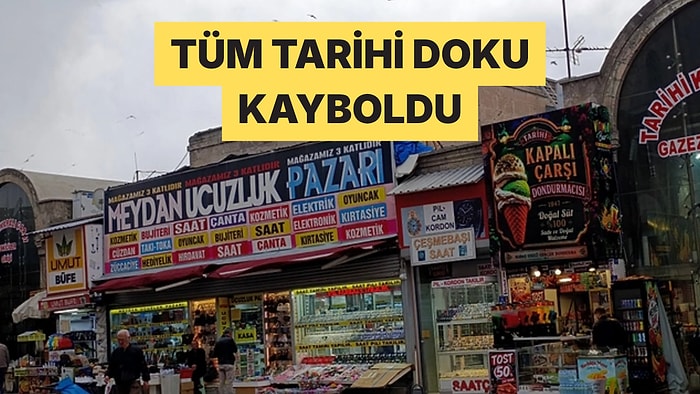 Kayseri'de Tarihi Kapalı Çarşı'nın Girişindeki Yapay Zekâ Tabelalar Tepki Çekti
