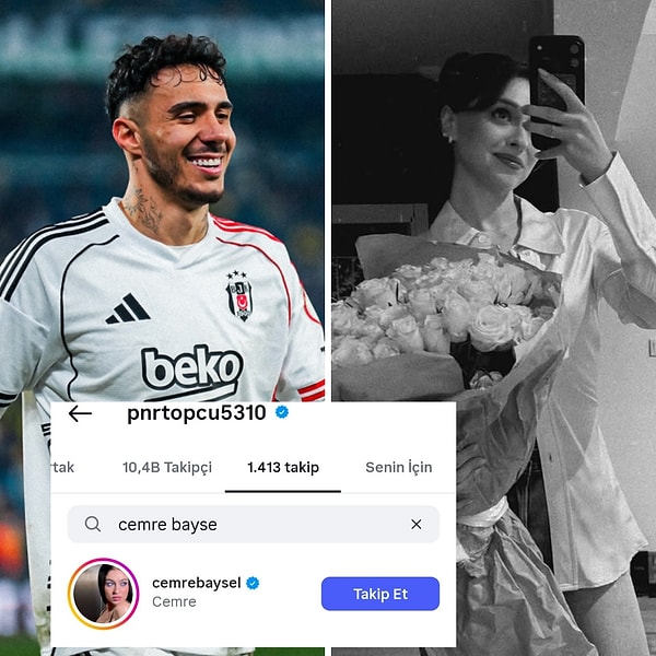 Cemre Baysel'in paylaştığı çiçek buketi merak uyandırmıştı. Ancak yeni aşk iddialarını asıl alevlendiren, Beşiktaşlı futbolcunun annesinden gelen sosyal medya hamlesi oldu!