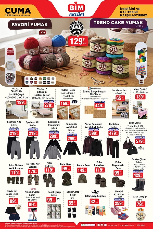 Favori Yumak 3'lü 129 TL