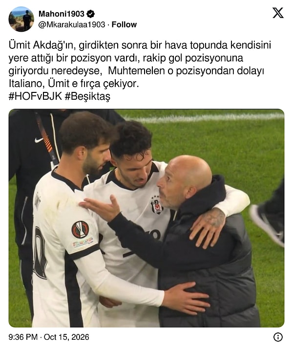 Sahnenin sebebi o hava topu pozisyonu olabilir