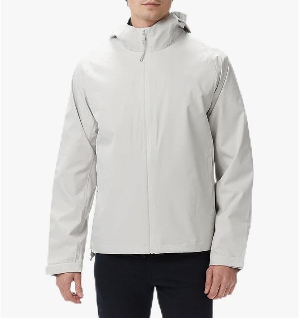 Nautica kapüşonlu su geçirmez gri erkek yağmurluk net 2.399,60 TL!