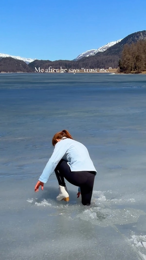 So how can you tell when a lake has frozen solid enough to skate on?