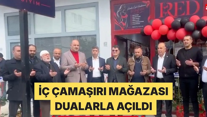 Çorum'da Fantezi İç Çamaşırı Satan Mağaza Dualarla Açıldı
