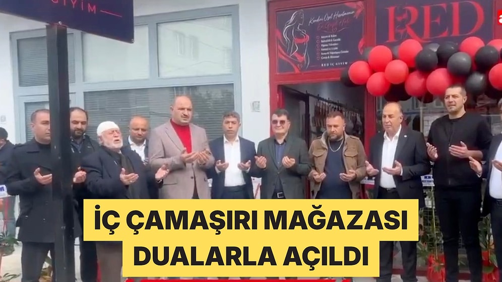 Çorum'da Fantezi İç Çamaşırı Satan Mağaza Dualarla Açıldı