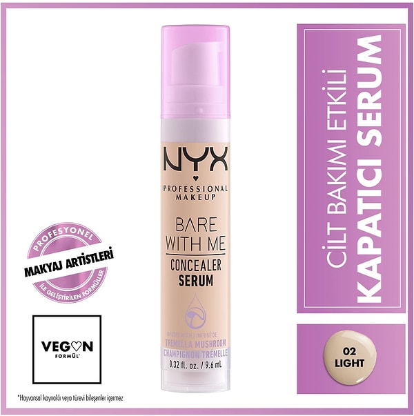 NYX Professional Makeup Bare With Me kapatıcı serum sepete özel net 764,15 TL!