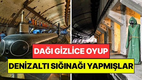 Koca Dağı Oyup İçine Gizli Denizaltı Sığınağı Yapmışlar: Nükleer Saldırıya Bile Dayanıklı