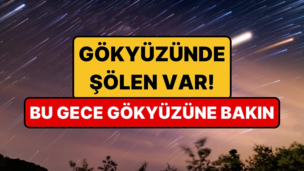 Bu Gece Gökyüzüne Bakın: Orionid Meteor Yağmuru Zirvede Olacak!