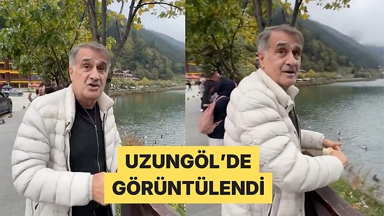Şenol Güneş Uzungöl'de Ördeklere Yem Atarken Görüntülendi