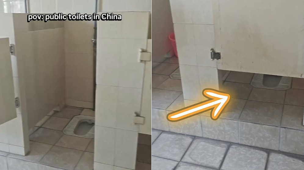 Content Creator Shares Viral Public Restroom in China With Bizarre Half Doors