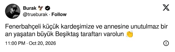 Küçük kardeşe sahip çıkıldı.