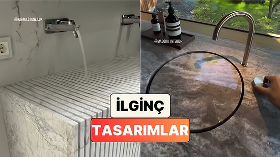 Karşılaştığında Ne Yapacağını Bilemeyenler İçin Birbirinden İlginç Tasarımlara Sahip Lavabolar