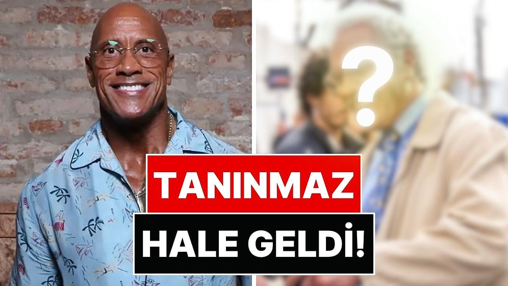 22 Kilo Veren Dwayne Johnson Bu Kez Yaşlandırma Makyajıyla Tanınmaz Hale Geldi!