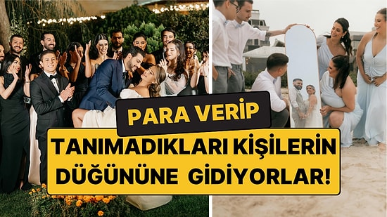 ABD'de Yeni Trend: Para Verip Hiç Tanımadıkları Kişilerin Düğününe Katılıyorlar