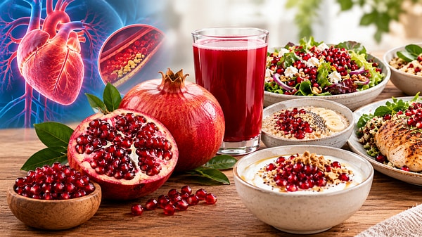Binlerce yıldır geleneksel tıpta kullanılan nar, kardiyovasküler sistem üzerindeki olumlu etkileriyle de bilimi destekliyor.