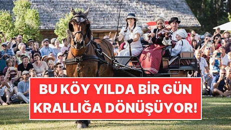 Bu Köy Yılda Bir Gün Krallığa Dönüşüyor: Girişte Bilet Yerine Vize Veriliyor