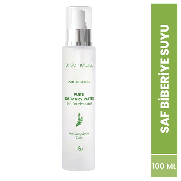 Bade Natural biberiye suyu saç toniği ile saç diplerine %100 doğal güçlendirici bakım!