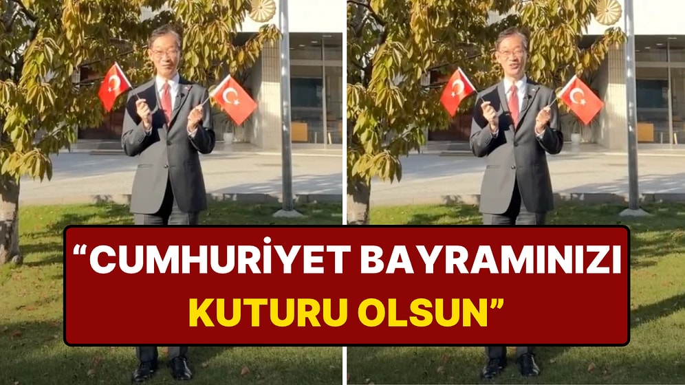 Japonya'nın Ankara Büyükelçisi Tamura 29 Ekim'i Türkçe Konuşarak Kutladı