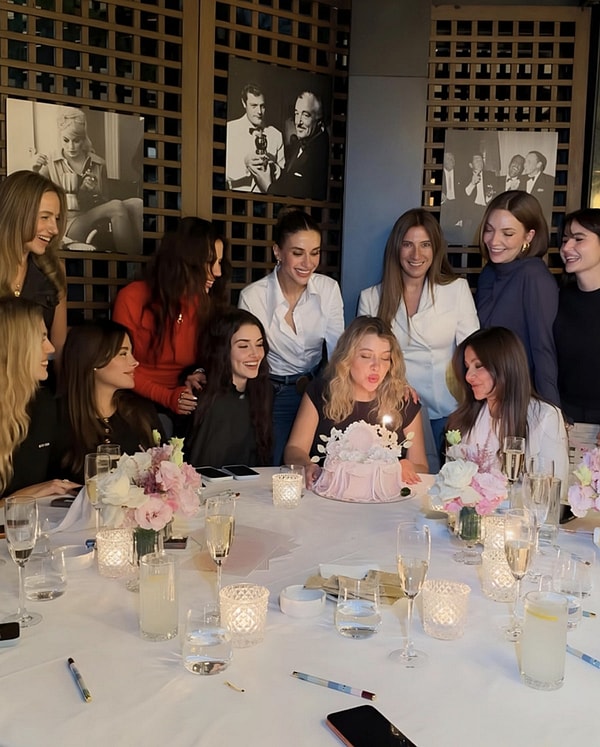 A pink, flower-filled surprise baby shower was held for Gamze Erçel.