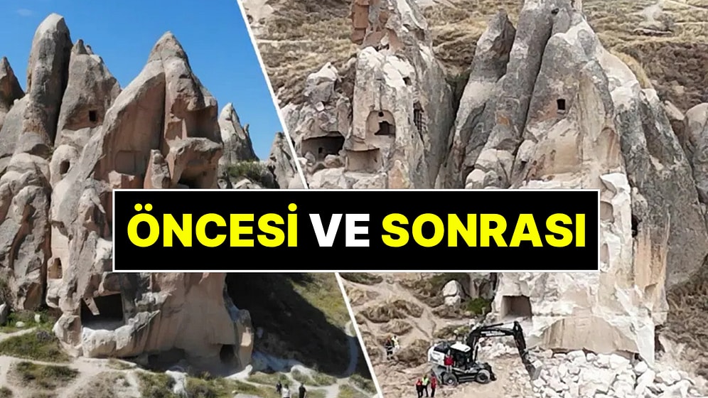 Çöken Peribacasının Önceki ve Son Hali Ortaya Çıktı